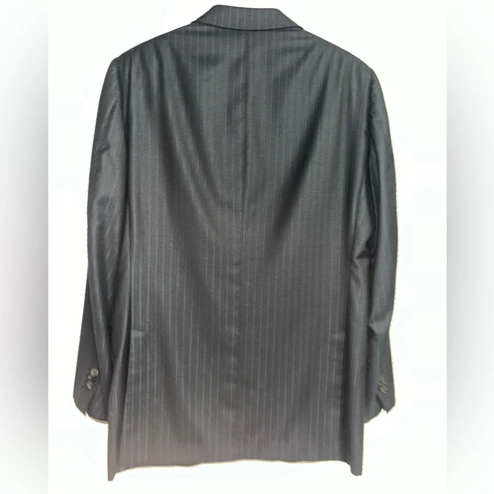 Ermenegildo Zegna Couture XXX Wool & Silk blend Suit Jacket, 48R, Navy, designer